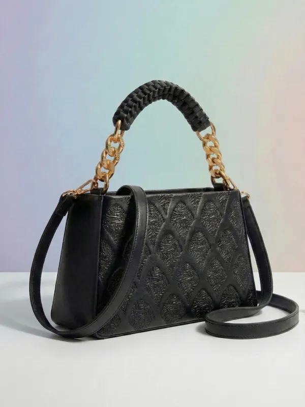 LIKE_STYLE_Women’s_Embossed_PU_Sling_Bag_with_Braided_Top_Handle