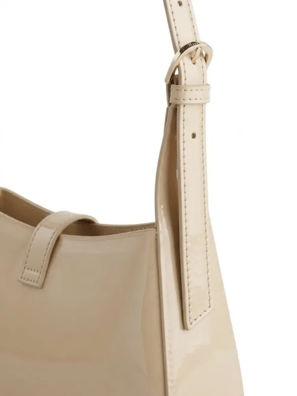 LIKE_STYLE_Women's_Glossy_Patent_Sling_Bag_with_Gold_Chain
