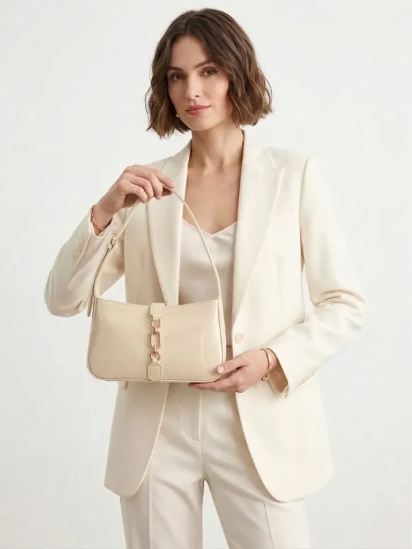 LIKE_STYLE_Women's_Glossy_Patent_Sling_Bag_with_Gold_Chain