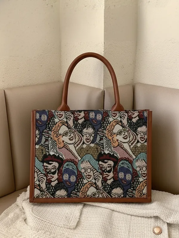 LIKE_STYLE_Women's_Jute_&_PU_Shoulder_Tote_–_Everyday_Stylish_Carry