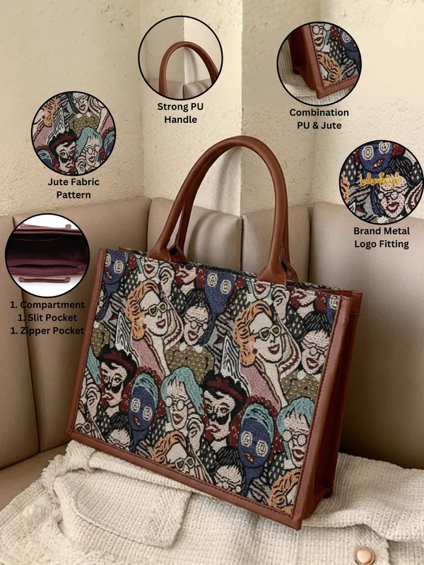 LIKE_STYLE_Women's_Jute_&_PU_Shoulder_Tote_–_Everyday_Stylish_Carry