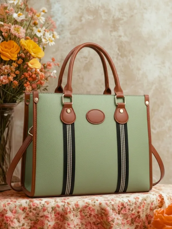 LIKE_STYLE_Women's_Laptop_Shoulder_Bag_with_Detachable_Sling_–_PU_Leather