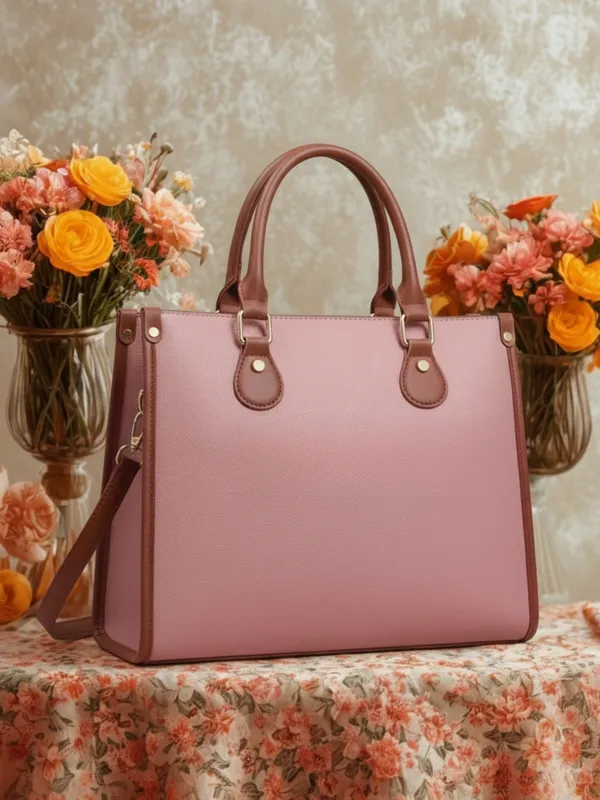 LIKE_STYLE_Women's_Laptop_Shoulder_Bag_with_Detachable_Sling_–_PU_Leather