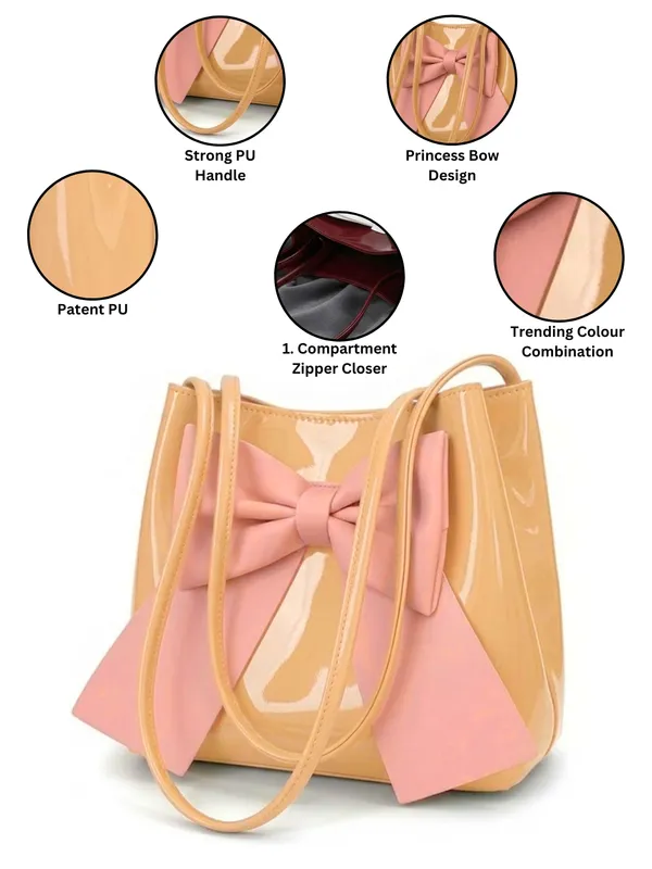 LIKE_STYLE_Women's_Patent_Leather_Tote_Bag_with_Statement_Bow