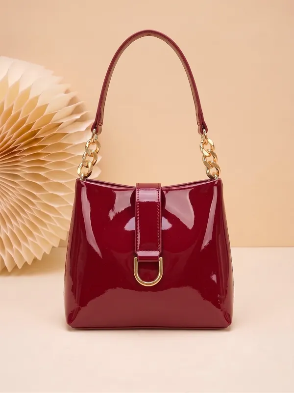 LIKE_STYLE_Women’s_Patent_PU_Crossbody_Sling_Bag