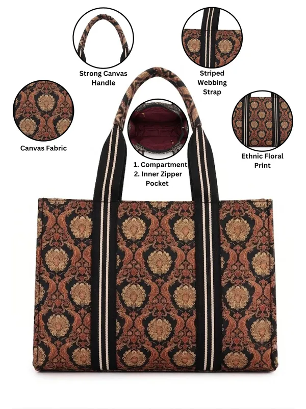 LIKE_STYLE_Women’s_Printed_Tote_Bag_–_Ethnic_Canvas_&_Jute_Shoulder_Bag