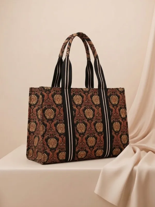 LIKE_STYLE_Women’s_Printed_Tote_Bag_–_Ethnic_Canvas_&_Jute_Shoulder_Bag