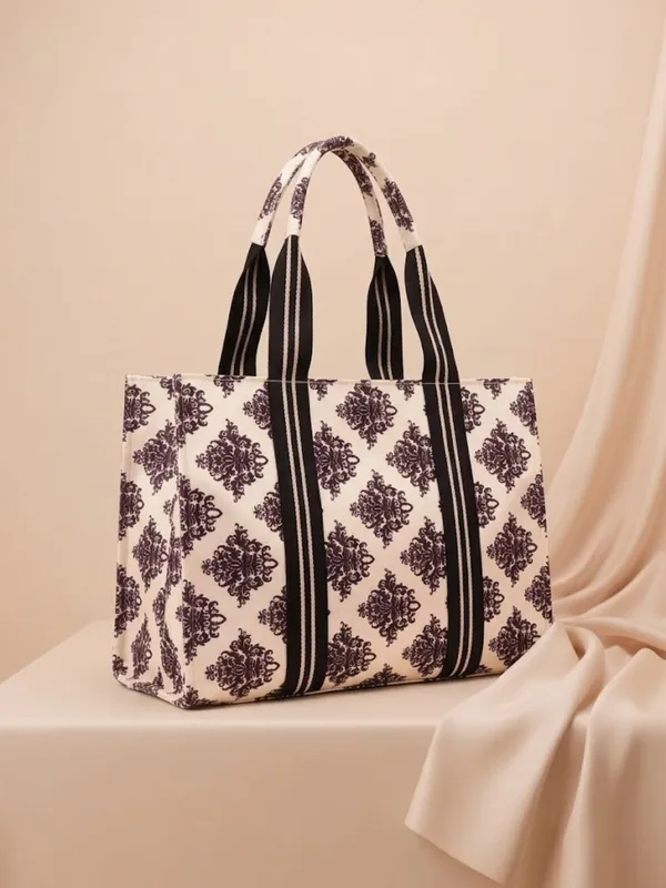 LIKE_STYLE_Women’s_Printed_Tote_Bag_–_Ethnic_Canvas_&_Jute_Shoulder_Bag