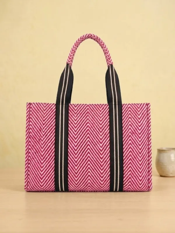 LIKE_STYLE_Women’s_Printed_Tote_Bag_–_Stylish_Canvas_&_Jute_Shoulder_Bag
