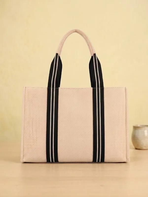 LIKE_STYLE_Women’s_Printed_Tote_Bag_–_Stylish_Canvas_&_Jute_Shoulder_Bag