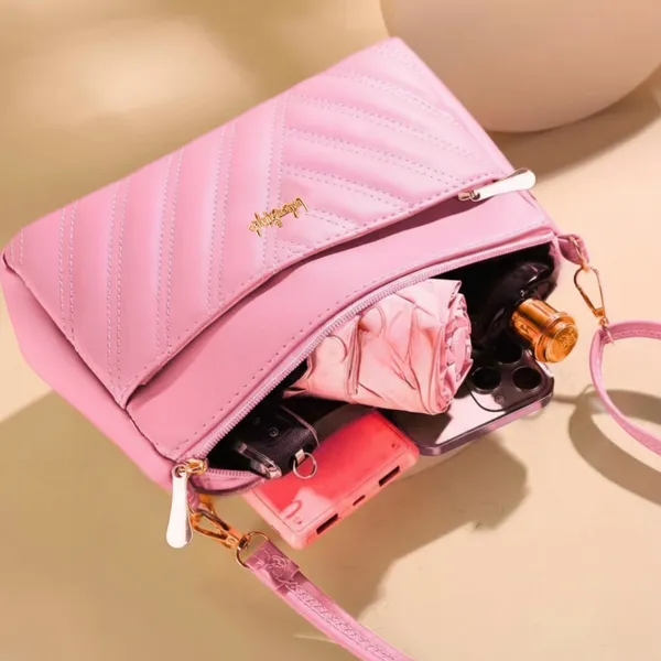 LIKE_STYLE_Women's_Quilted_PU_Crossbody_Sling_Bag