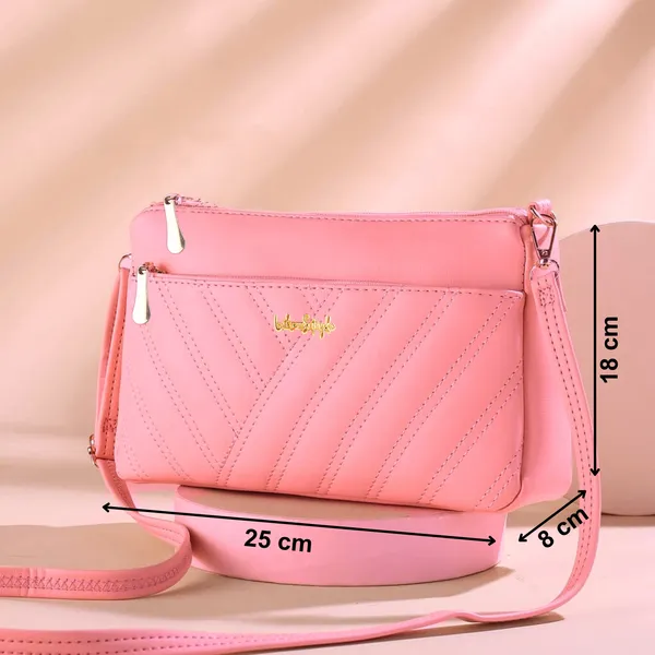 LIKE_STYLE_Women's_Quilted_PU_Crossbody_Sling_Bag