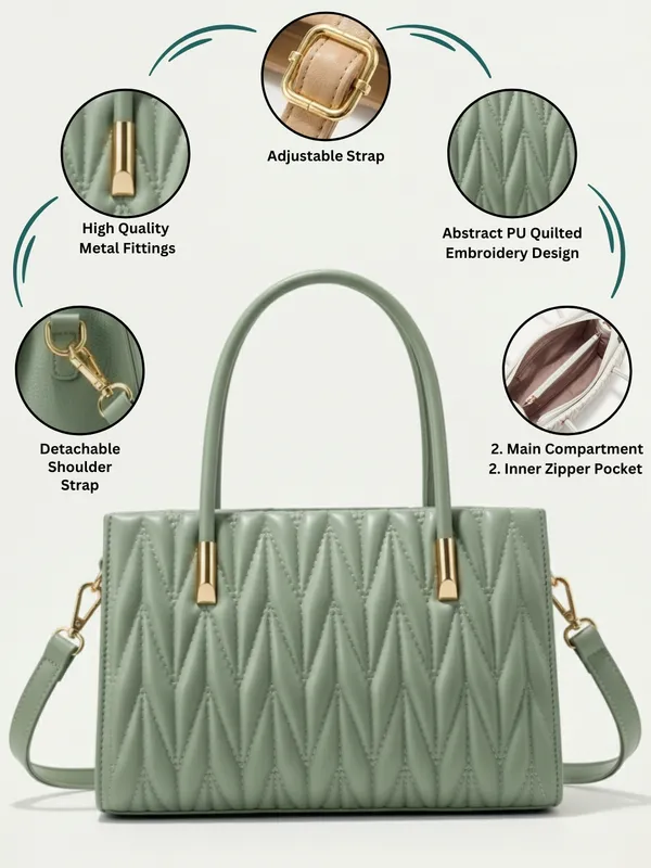 LIKE_STYLE_Women’s_Quilted_PU_Sling_Bag_with_Dual_Compartments