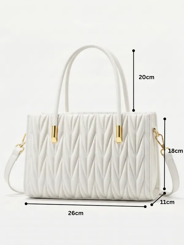 LIKE_STYLE_Women’s_Quilted_PU_Sling_Bag_with_Dual_Compartments