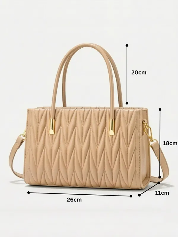 LIKE_STYLE_Women’s_Quilted_PU_Sling_Bag_with_Dual_Compartments