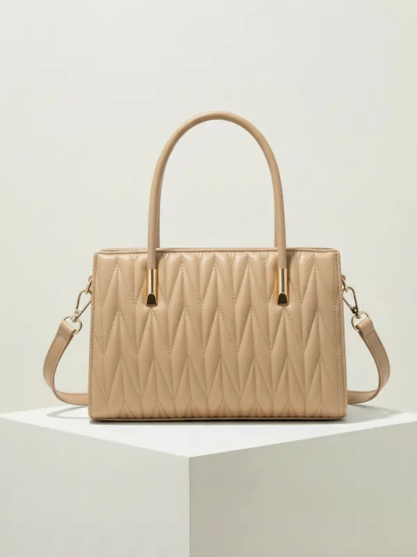LIKE_STYLE_Women’s_Quilted_PU_Sling_Bag_with_Dual_Compartments