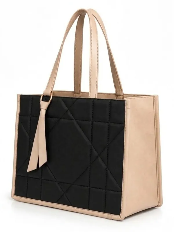 LIKE_STYLE_Women’s_Quilted_Tote_Bag_|_Geometric_Design