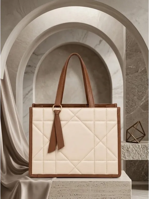 LIKE_STYLE_Women’s_Quilted_Tote_Bag_|_Geometric_Design