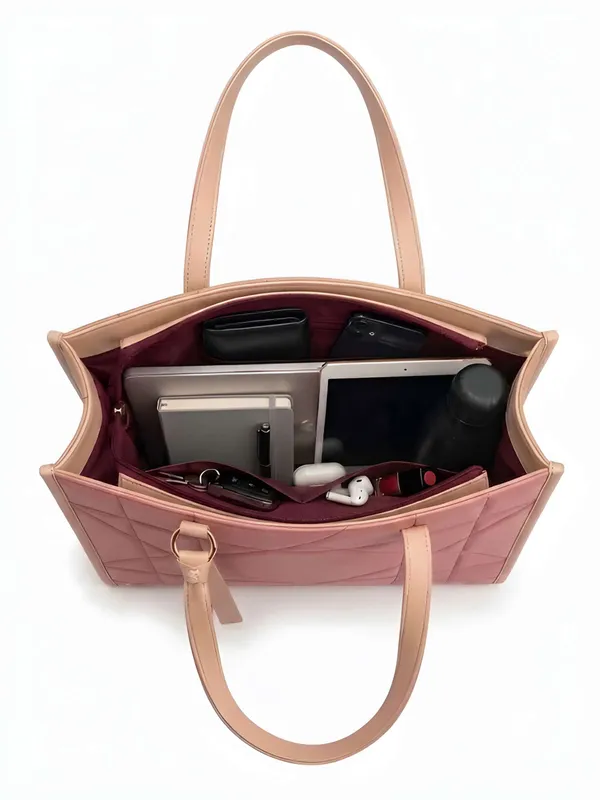 LIKE_STYLE_Women’s_Quilted_Tote_Bag_|_Geometric_Design