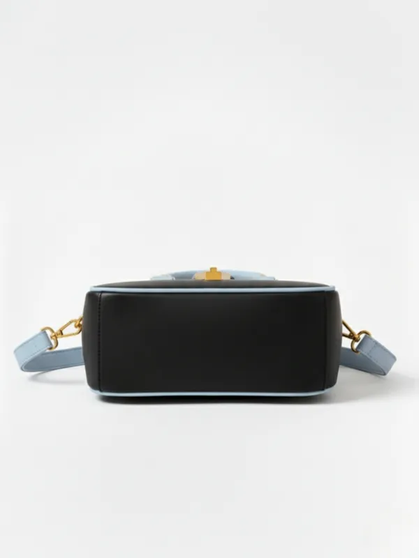 LIKE_STYLE_Women's_Stylish_PU_Handbag_with_Gold_Metal_Lock_&_Dual_Compartments