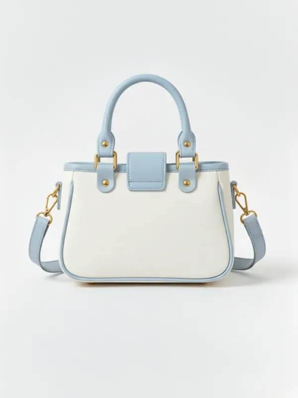 LIKE_STYLE_Women's_Stylish_PU_Handbag_with_Gold_Metal_Lock_&_Dual_Compartments