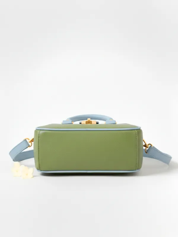 LIKE_STYLE_Women's_Stylish_PU_Handbag_with_Gold_Metal_Lock_&_Dual_Compartments