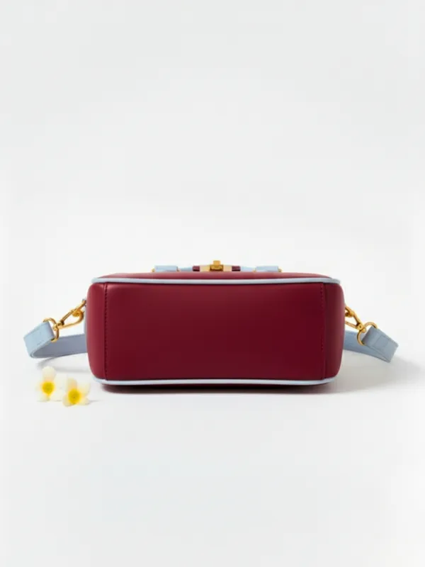 LIKE_STYLE_Women's_Stylish_PU_Handbag_with_Gold_Metal_Lock_&_Dual_Compartments