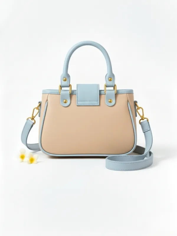 LIKE_STYLE_Women's_Stylish_PU_Handbag_with_Gold_Metal_Lock_&_Dual_Compartments