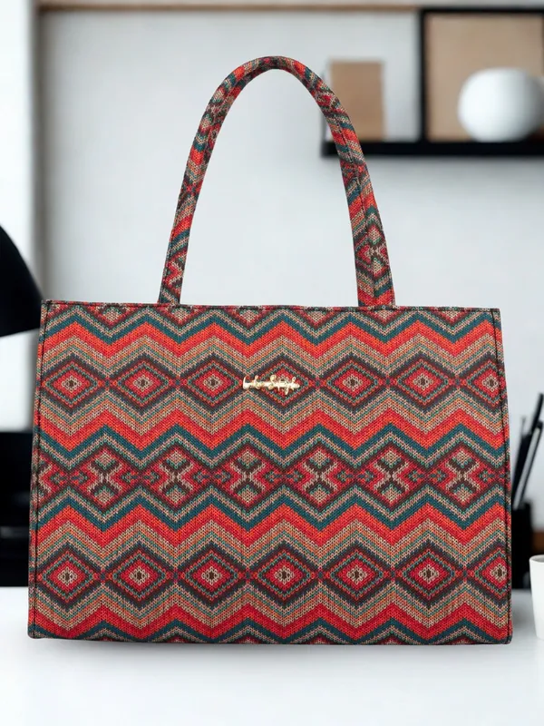 LIKE_STYLE_Women's_Tote_Bag_|_Ethnic_Print_Canvas_Handbag_with_Zipper_Closure_&_Spacious_Compartments