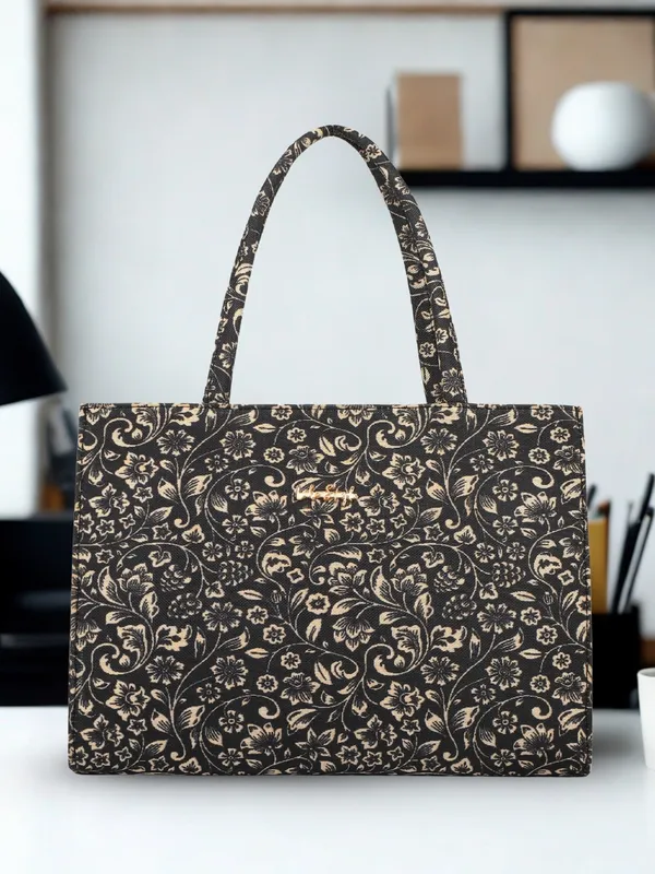 LIKE_STYLE_Women's_Tote_Bag_|_Ethnic_Print_Canvas_Handbag_with_Zipper_Closure_&_Spacious_Compartments