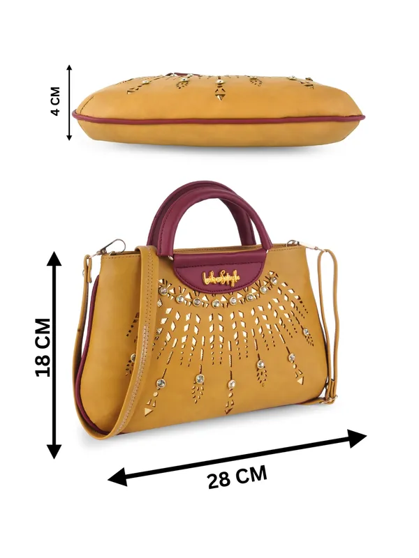 Beige_PU_Leather_Closure_Zip_Sling_Bag_For_Women_(_28_*_18_*_4_Cm)
