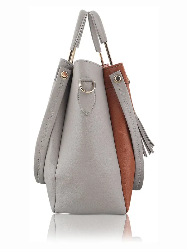 Grey_PU_Leather_Closure_Zip_Handheld_(_29_*_23_*_9_Cm)