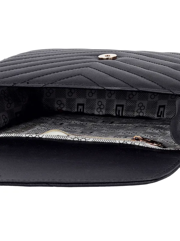 Black_PU_Leather_Closure_Flap_Sling_Bag_(_24_*_17_*_8_Cm)