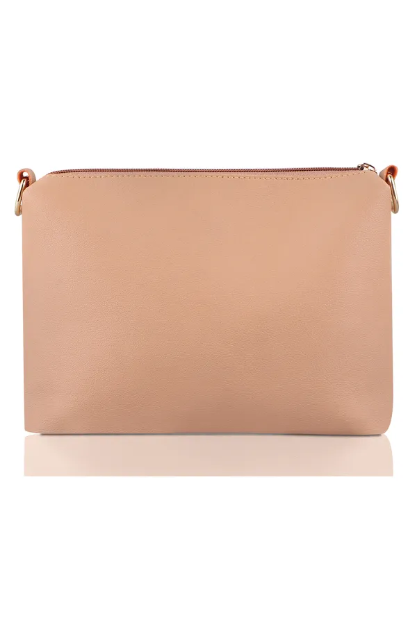 Beige_PU_Leather_Closure_Flap_&_Zip_Handheld_Set_Of_3_(_29_*_23_*_9_Cm)