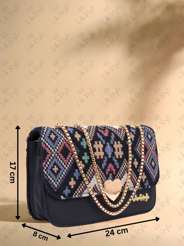 Black_Jute_&_PU_Leather_Closure_Flap_Sling_Bag_For_Women_(_24_*_17_*_7_Cm)