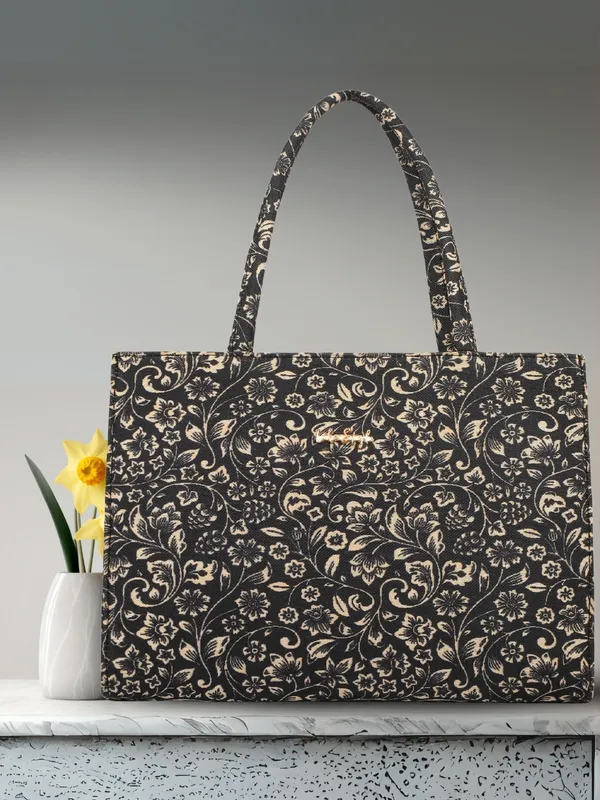 LIKE_STYLE_Women's_Tote_Bag_|_Ethnic_Print_Canvas_Handbag_with_Zipper_Closure_&_Spacious_Compartments