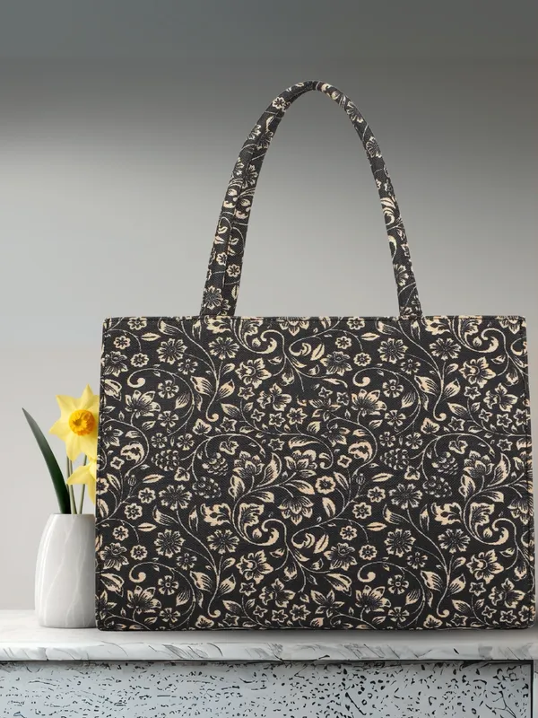LIKE_STYLE_Women's_Tote_Bag_|_Ethnic_Print_Canvas_Handbag_with_Zipper_Closure_&_Spacious_Compartments