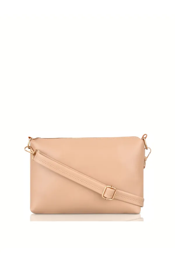 Beige_PU_Leather_Closure_Flap_&_Zip_Handheld_Set_Of_3_(_29_*_23_*_9_Cm)