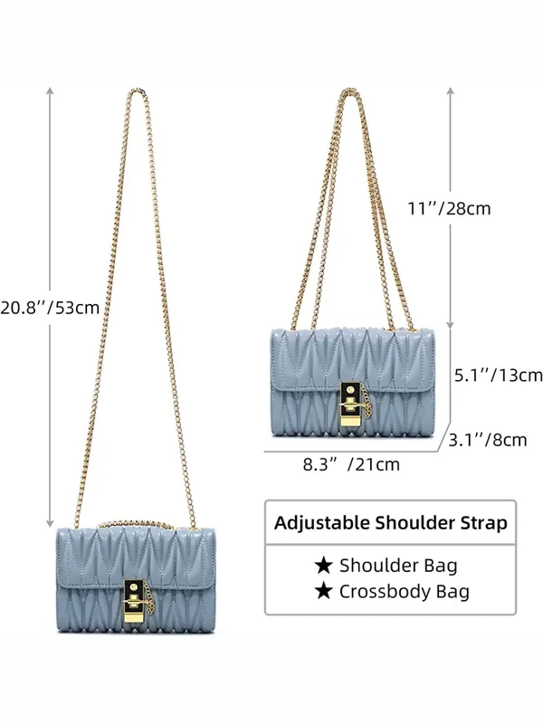 Grey_PU_Leather_Closure_Flap_Sling_Bag_(_24_*_17_*_8_Cm)