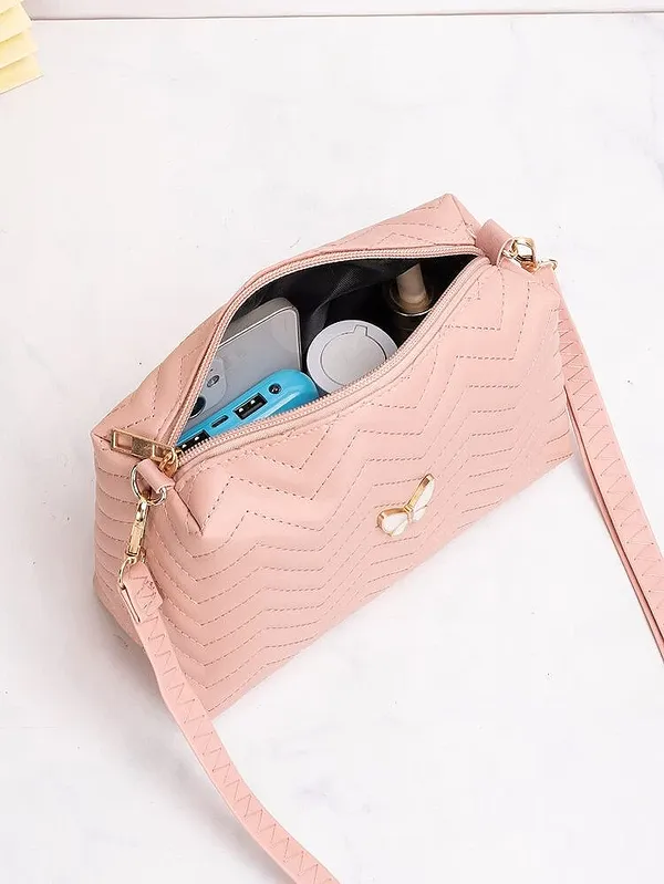 Pink_PU_Leather_Closure_Zip_Sling_Bag_For_Women_(_25_*_20_*_5_Cm)