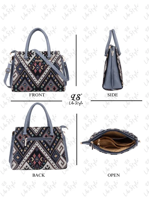 Grey_Jute_&_PU_Leather_Closure_Zip_Shoulder_Bag_(_33_*_23_*_11_Cm)