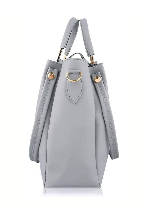 Grey_PU_Leather_Closure_Flap_&_Zip_Shoulder_Bag_(_29_*_23_*_9_Cm)