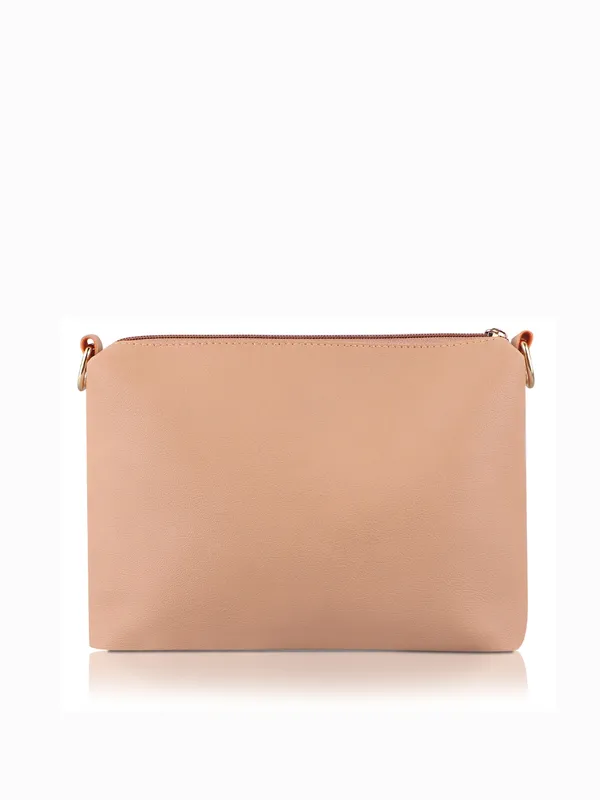 Beige_PU_Leather_Closure_Zip_Shoulder_Bag_Set_Of_3_(_29_*_23_*_9_Cm)