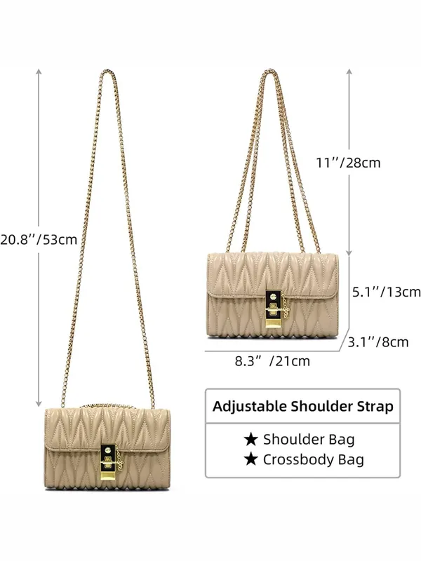 Beige_PU_Leather_Closure_Flap_Sling_Bag_(_24_*_17_*_8_Cm)