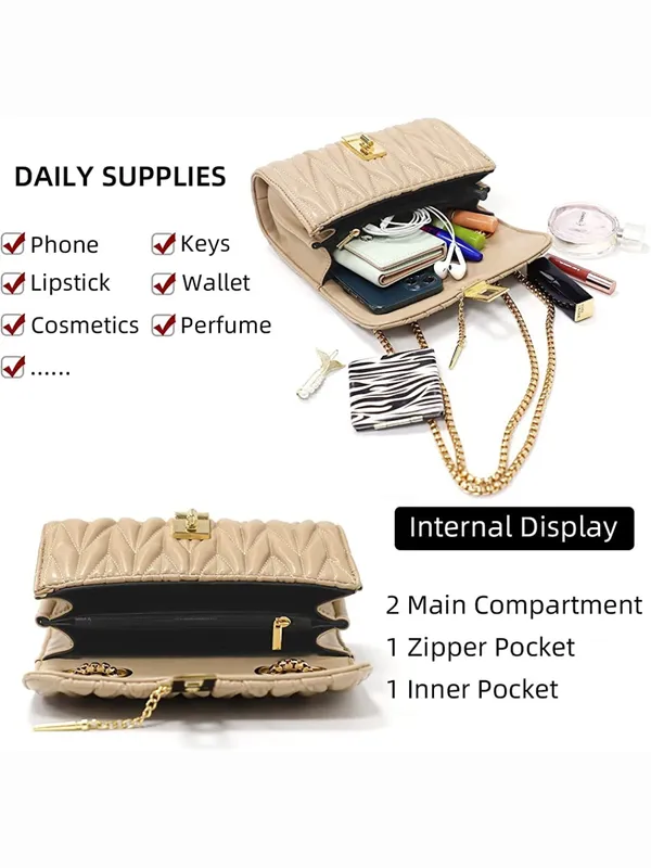 Beige_PU_Leather_Closure_Flap_Sling_Bag_(_24_*_17_*_8_Cm)