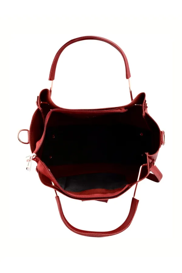 Maroon_PU_Leather_Closure_Zip_Handheld_(_29_*_23_*_9_Cm)