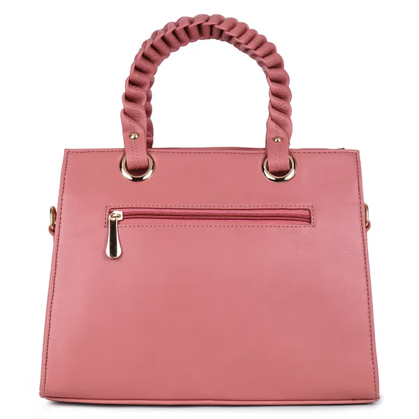 Pink_PU_Leather_Closure_Zip_Handbag_For_Women_(_30_*_23_*_14_Cm)