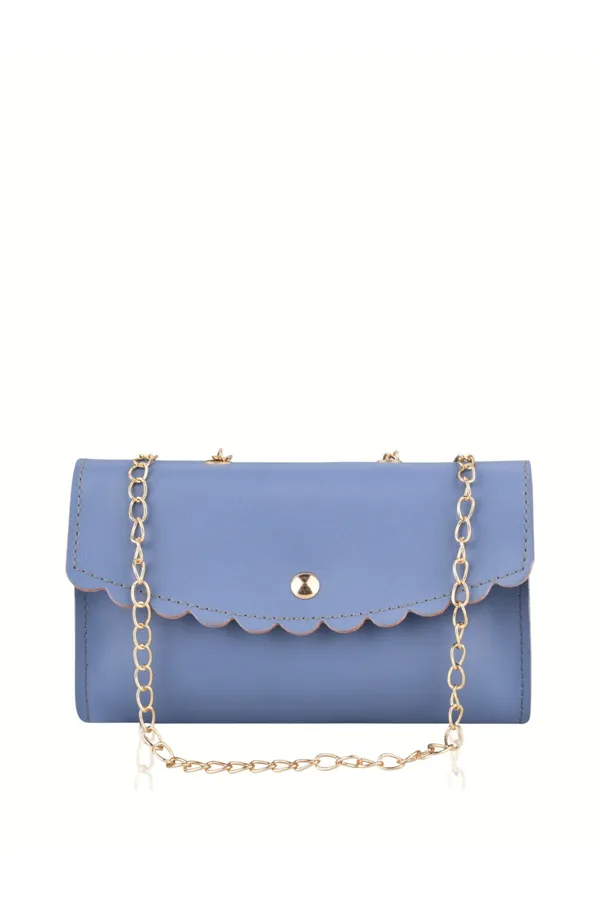 Blue_PU_Leather_Closure_Flap_&_Zip_Sling_Bag_Set_Of_2_(_29_*_23_*_9_Cm)