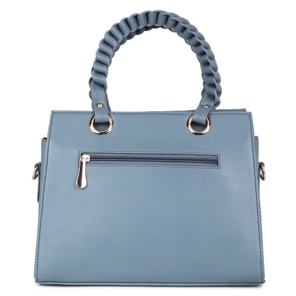 Grey_PU_Leather_Closure_Zip_Handbag_For_Women_(_30_*_23_*_14_Cm)