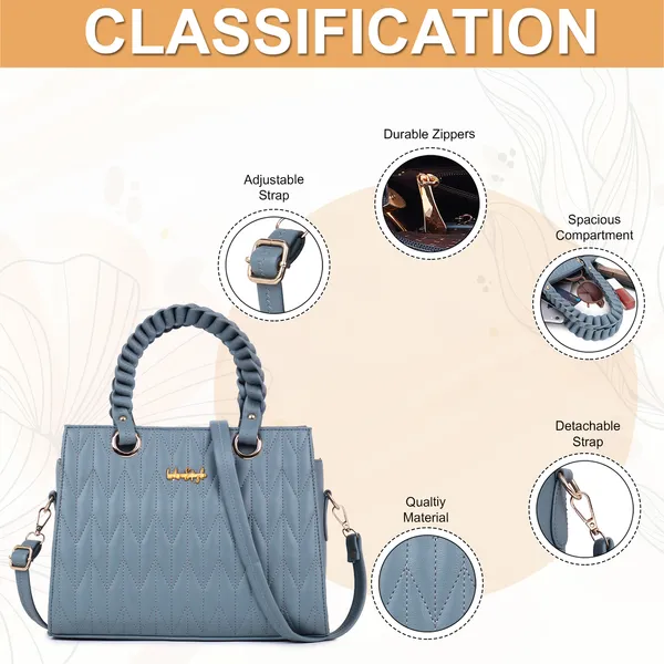 Grey_PU_Leather_Closure_Zip_Handbag_For_Women_(_30_*_23_*_14_Cm)